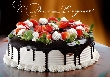 Открытка с днем рождения - торт